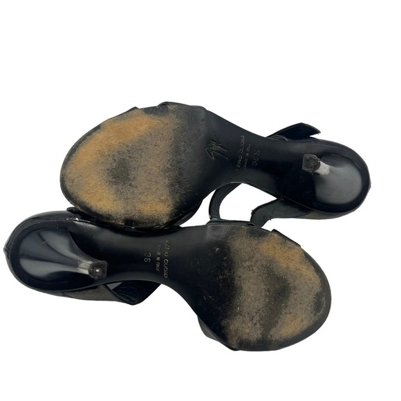 Giuseppe Zanotti Iridescent Stiletto Sandals Women’s Size 36.5 Peep Toe Strap - Picture 7 of 14
